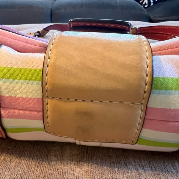 Coach Soho Striped Purse and Matching Wristlet - Picture 5 of 12